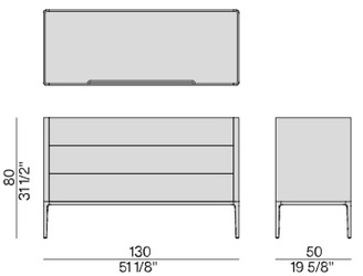 Размеры Комод Porada Nara Размеры Комод Porada Nara