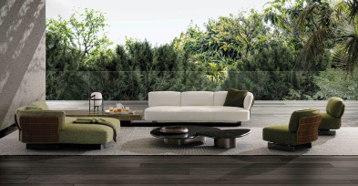 Кушетка Minotti Saki Cord Outdoor
