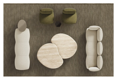 Кушетка Minotti Saki Cord Outdoor