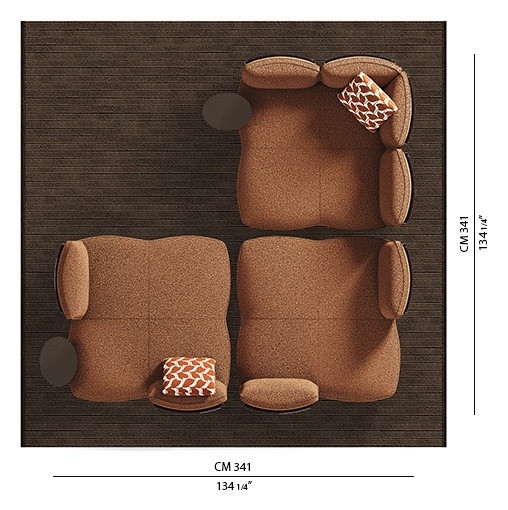 Кушетка Minotti Saki Cord Outdoor