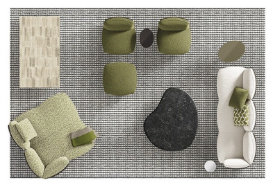 Кушетка Minotti Saki Cord Outdoor