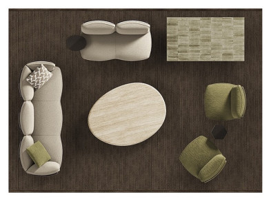 Кушетка Minotti Saki Cord Outdoor