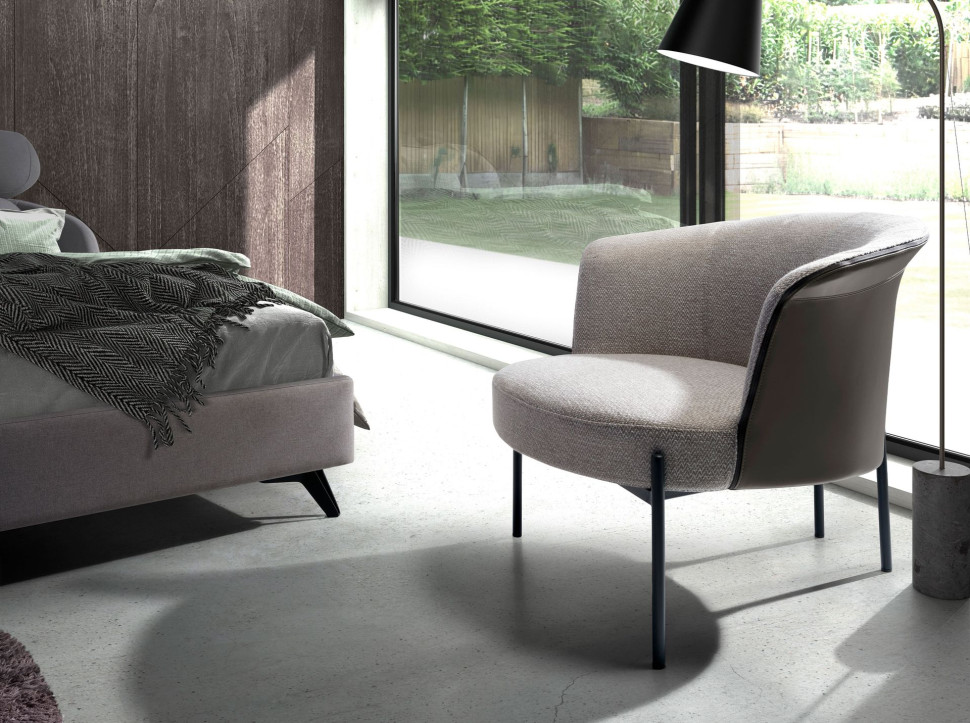 Кресло Angel Cerda 5109, коллекция A213 84 x 68 x h69 см, серое