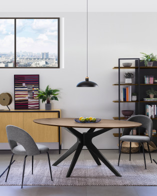Стул La Forma Mahalia 51 x 52 x h79 см, тёмно-серый
