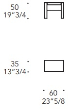 Размеры Тумбочка Reflex Disegno Avantgarde comodino