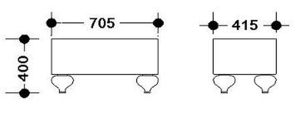 Пуфик Fratelli Barri Palermo 71 x 42 x 40h nc17646