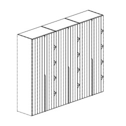 Гардероб Mixer 2017 Alf Dafre Mixer 295,6 x 62,3 x 239,5h nc106154