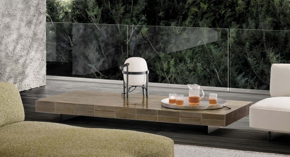 Журнальный стол Minotti Andrée Outdoor - материал