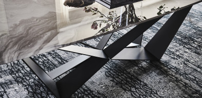 Стол в столовую Cattelan italia Skorpio Crystalart