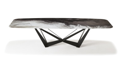 Стол в столовую Cattelan italia Skorpio Crystalart