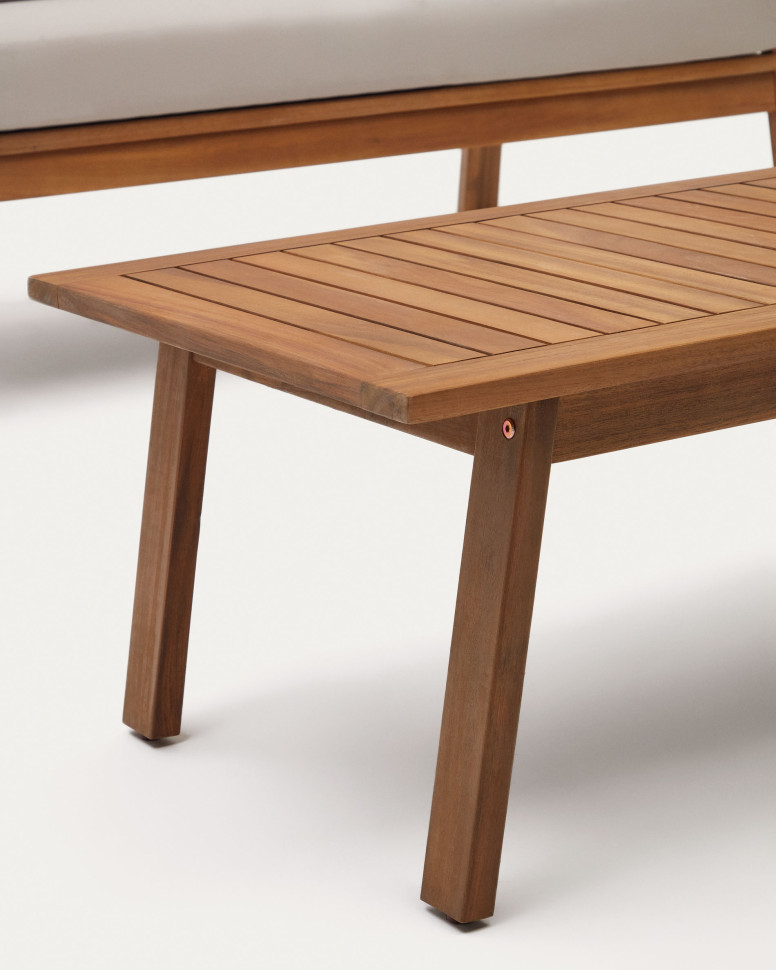 Комплект мебели для отдыха La Forma Frares 126 x 85 x h77 см, из массива акации, натуральный