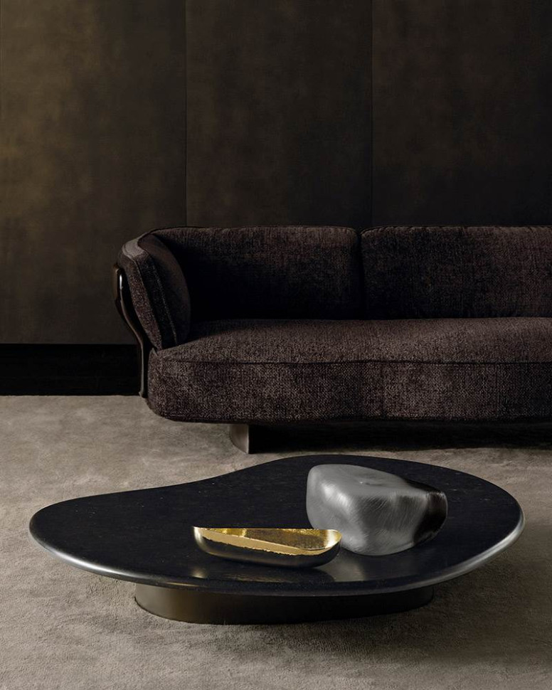 Журнальный стол Minotti Bézier - материал