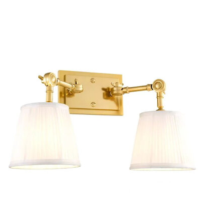 Бра Eichholtz Wentworth Double 33 x 25 x h25 см, латунь, чёрный абажур