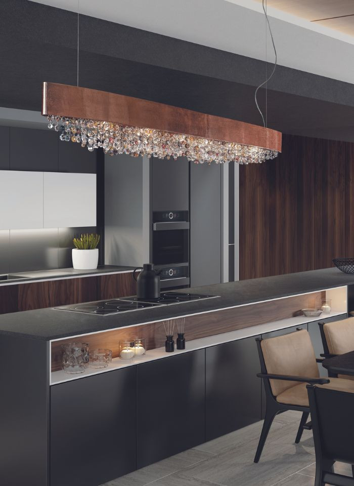 Светильник люстра Masiero Ola Suspension Linear