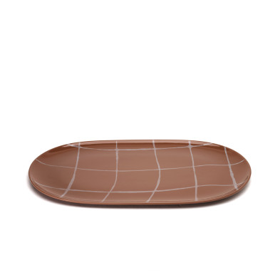 Блюдо сервировочное Serax SIENNA ZUMA, 46 x 27 см, терракотовый, фарфор