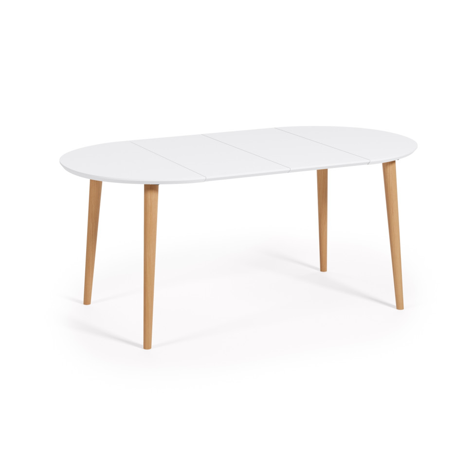 Обеденный стол раздвижной La Forma Oqui 90 (170) x 90 x h74 см, белый