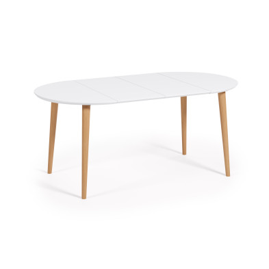 Обеденный стол раздвижной La Forma Oqui 90 (170) x 90 x h74 см, белый