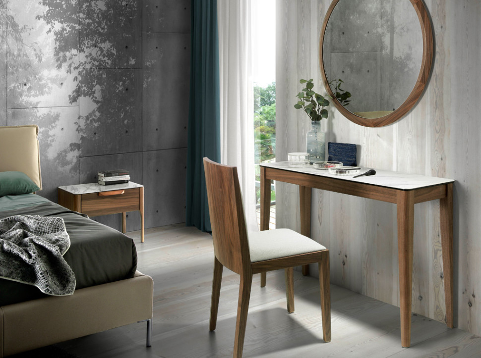 Стул Angel Cerda CPMK029 49 x 45 x h88 см, орех, бежевый