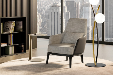 Кресло Eforma Max lounge base legno