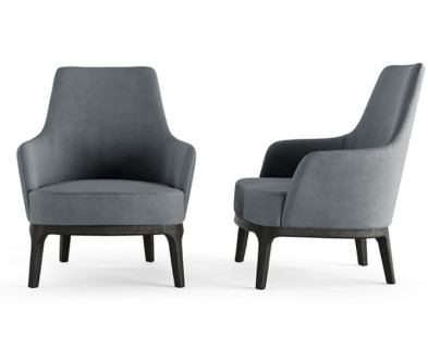 Кресло Eforma Max lounge base legno