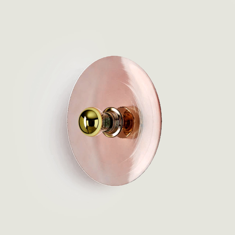 Бра Aromas del Campo Fest 25 x диаметр 25 x h25 см, розовое стекло