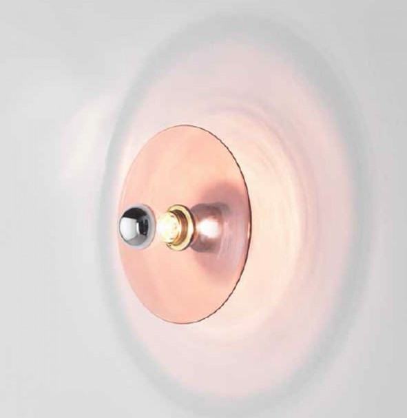 Бра Aromas del Campo Fest 25 x диаметр 25 x h25 см, розовое стекло - стиль