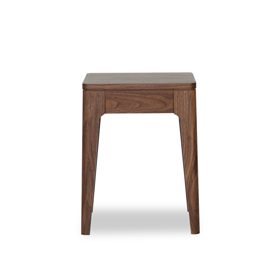 Приставной столик Mod Interiors Ronda 40 x 40 x h50 см, натуральный шпон американского ореха - фото товара