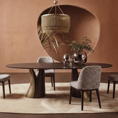 Обеденный стол Fratelli Barri Imola 240 x 110 x h76 см, матовый шпон вяза