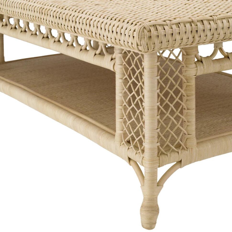 Журнальный столик Eichholtz Saba 140 x 79 x h51 см, ротанг - материал