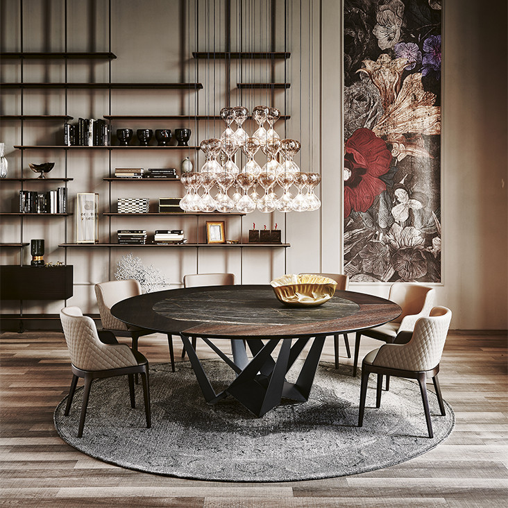 Стол в столовую Cattelan italia Skorpio Ker-Wood Round