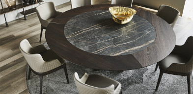 Стол в столовую Cattelan italia Skorpio Ker-Wood Round
