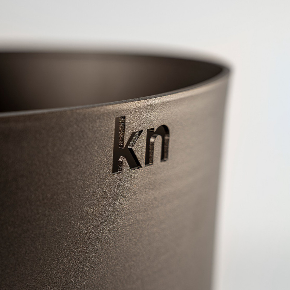 Ведро для льда KNIndustrie GLACETTE, D20 см, черный, алюминий с керамико-полимерным покрытием