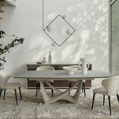 Обеденный стол раздвижной Mod Interiors Toledo 200/300 x 100 x h76 см, спечённый камень