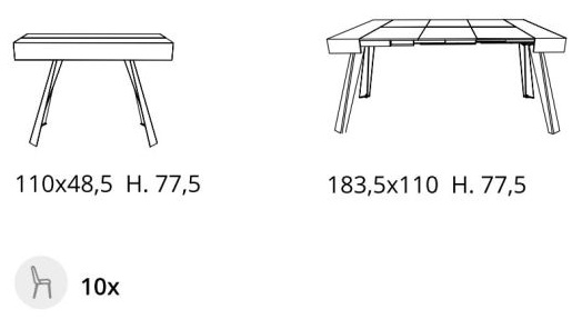 Размеры Консоль Ozzio design CO4L T031