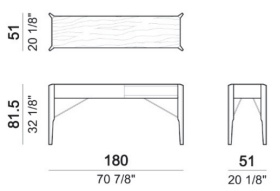 Размеры Консоль Arketipo Glory