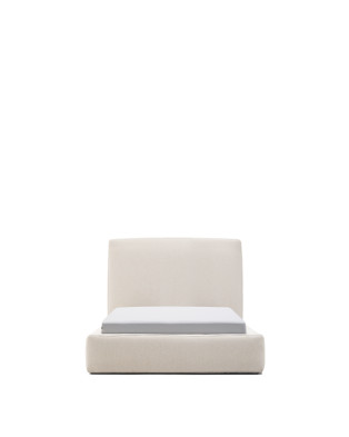Кровать La Forma Blok 135 x 230 x h100 см, бежевая, со съёмными чехлами