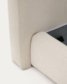 Кровать La Forma Blok 135 x 230 x h100 см, бежевая, со съёмными чехлами