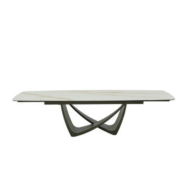 Обеденный стол Mod Interiors Toledo раздвижной 200/300 x 100 x h76 см, стеклокерамика и металл