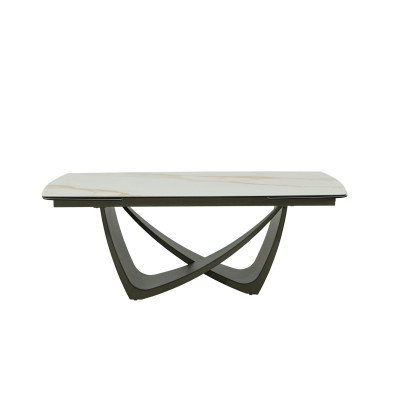 Обеденный стол Mod Interiors Toledo раздвижной 200/300 x 100 x h76 см, стеклокерамика и металл
