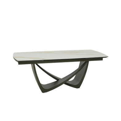 Обеденный стол Mod Interiors Toledo раздвижной 200/300 x 100 x h76 см, стеклокерамика и металл