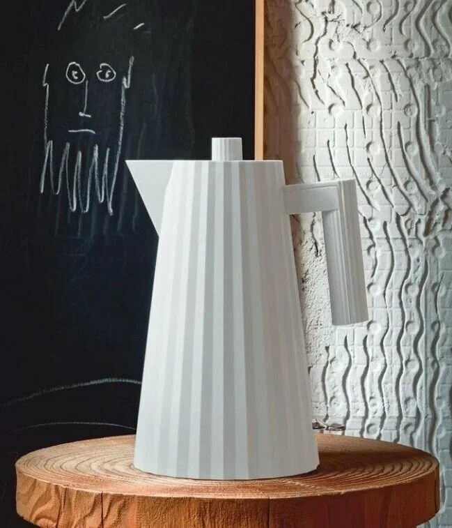 Чайник Alessi Plisse, 1,7 л, белый