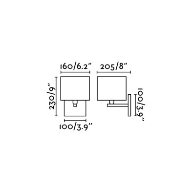 Бра Faro Thana 16 x 16 x h23 см, белый