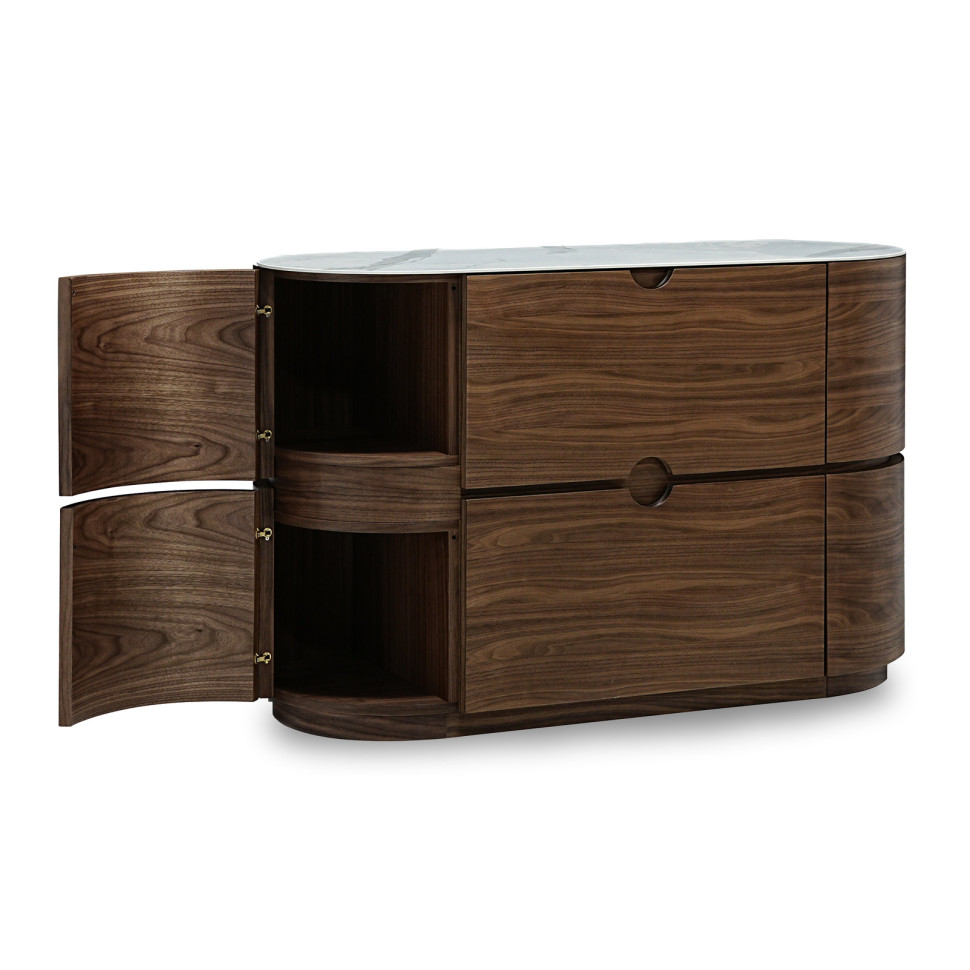 Комод Mod Interiors Tishina By Sergey Трегубов 135 x 55 x h86 см, шпон ореха - материал