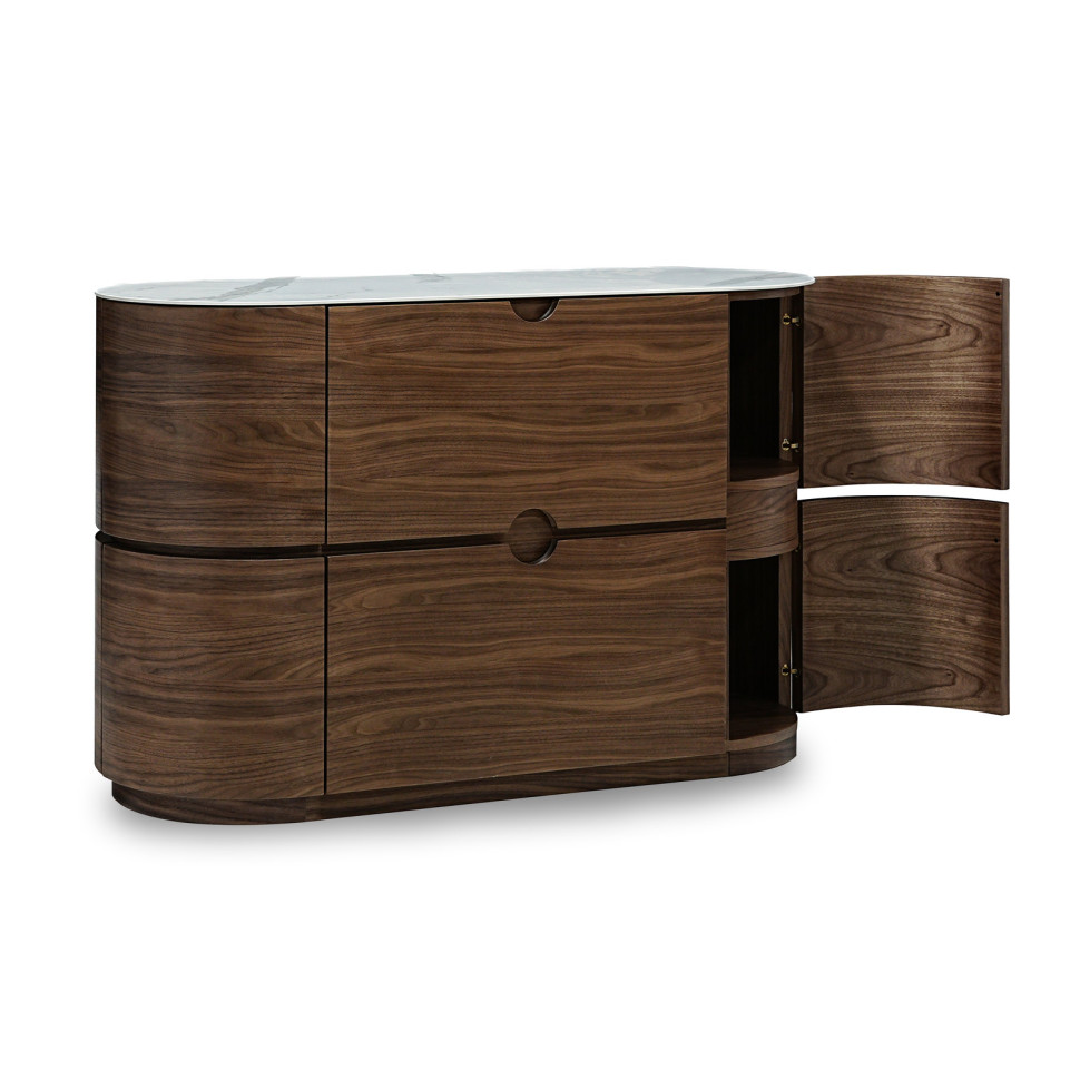 Комод Mod Interiors Tishina By Sergey Трегубов 135 x 55 x h86 см, шпон ореха - стиль