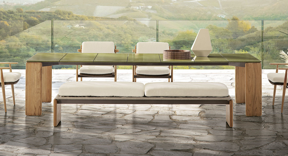 Банкетка Minotti Emmi Cord Outdoor - стиль