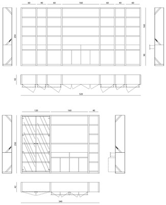 Размеры Стеллаж Visionnaire Gaynor