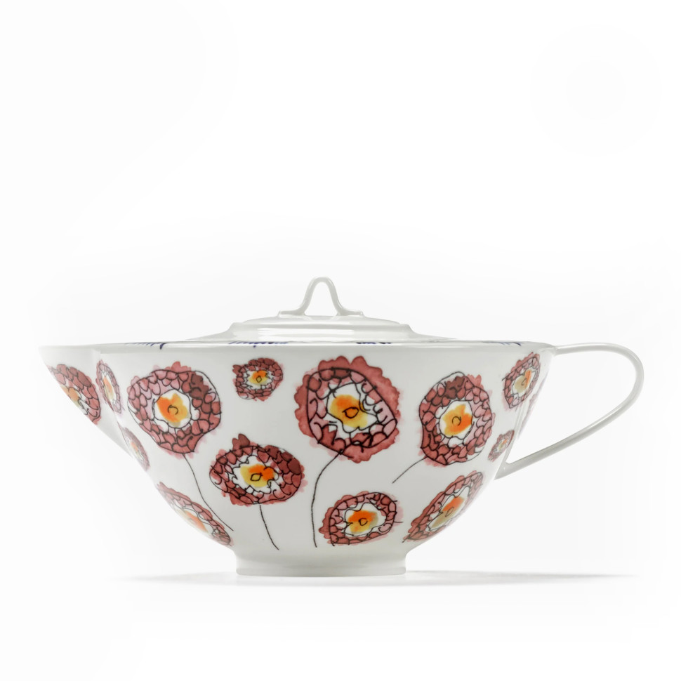 Чайник заварочный Serax Midnight Flowers, 20,5 x 16 x h11 см, синий, фарфор