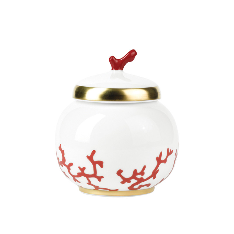 Сахарница Raynaud Cristobal Rouge, 250 мл, Белый, Красный, Фарфор