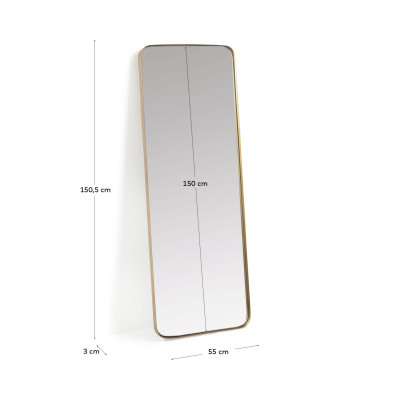Зеркало настенное La Forma Orsini 55 x 3 x h150,5 см, золотое