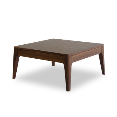 Журнальный столик Mod Interiors Ronda 80 x 80 x h38 см, натуральный шпон американского ореха